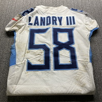 Crucial Catch - Titans Harold Landry Game Worn Jersey (10/21/18) Size 42