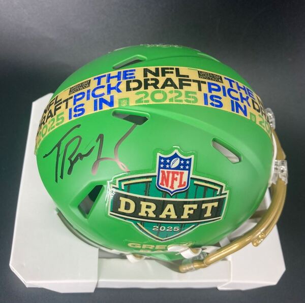 NFL - Cowboys Tyler Booker Signed NFL Draft Mini Helmet