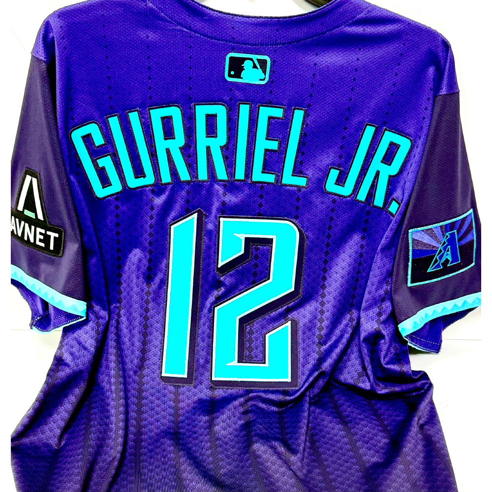 2025 Team Issued Purple City Connect Jersey - Lourdes Gurriel Jr