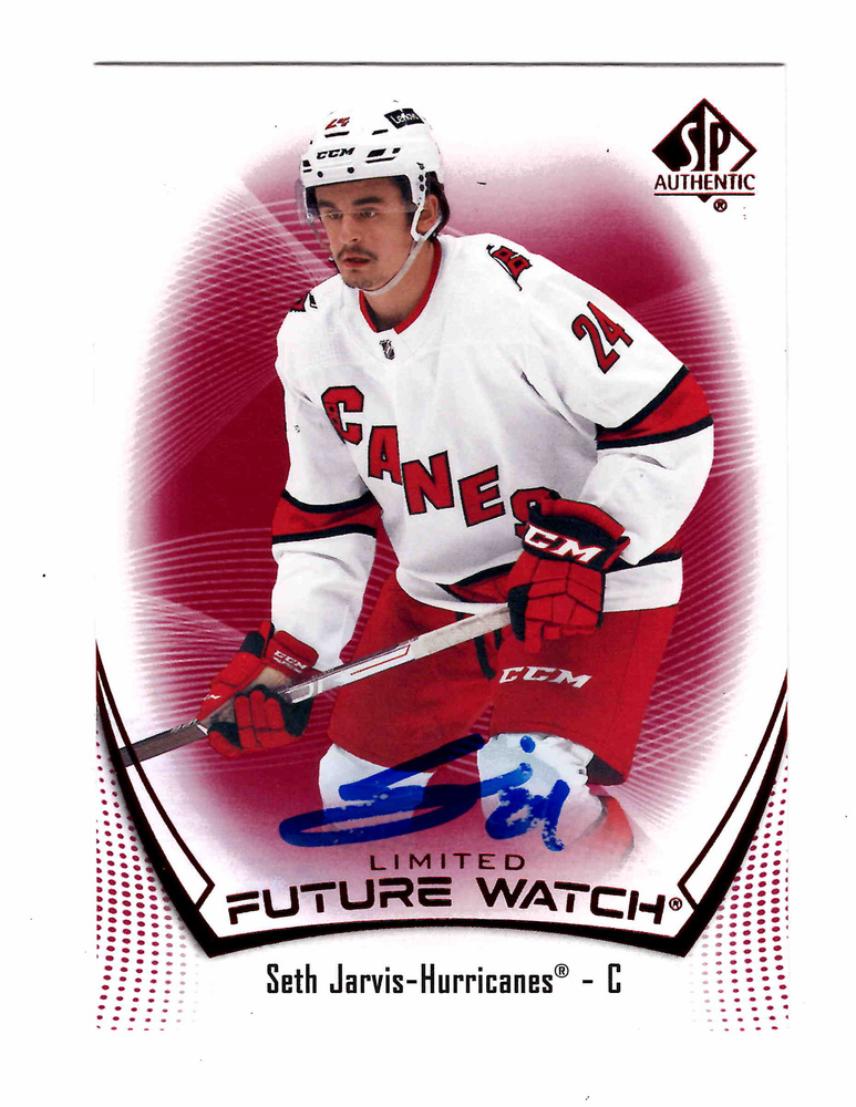 Seth Jarvis Autographed Limited Future Watch RED RC #156 2021-22 SP Authentic