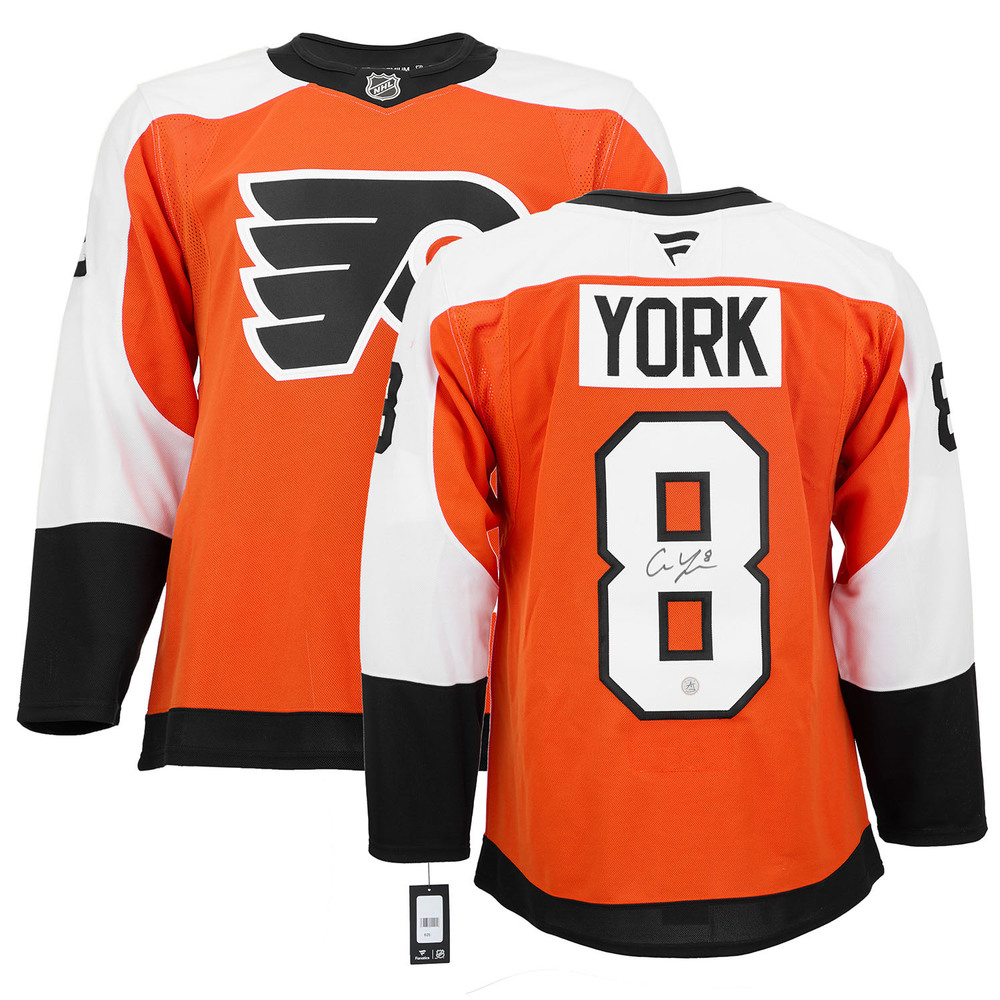 Cam York Autographed Philadelphia Flyers Fanatics Premium Jersey
