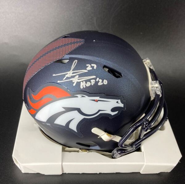 HOF - Broncos Steve Atwater Signed Mini Helmet