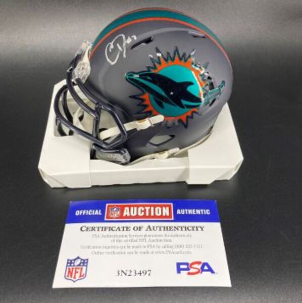 NFL - Dolphins Caleb Douglas Signed Alternate Mini Helmet