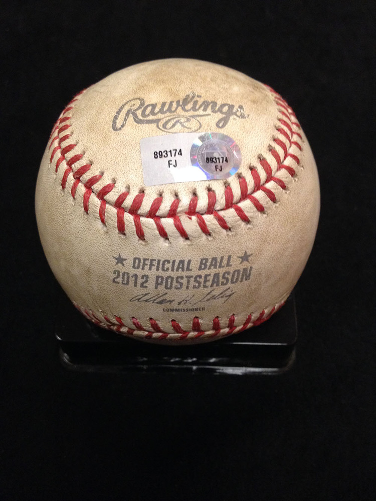 MLB Post Season Archive Auction 2012 ALDS GameUsed Baseball Game 1