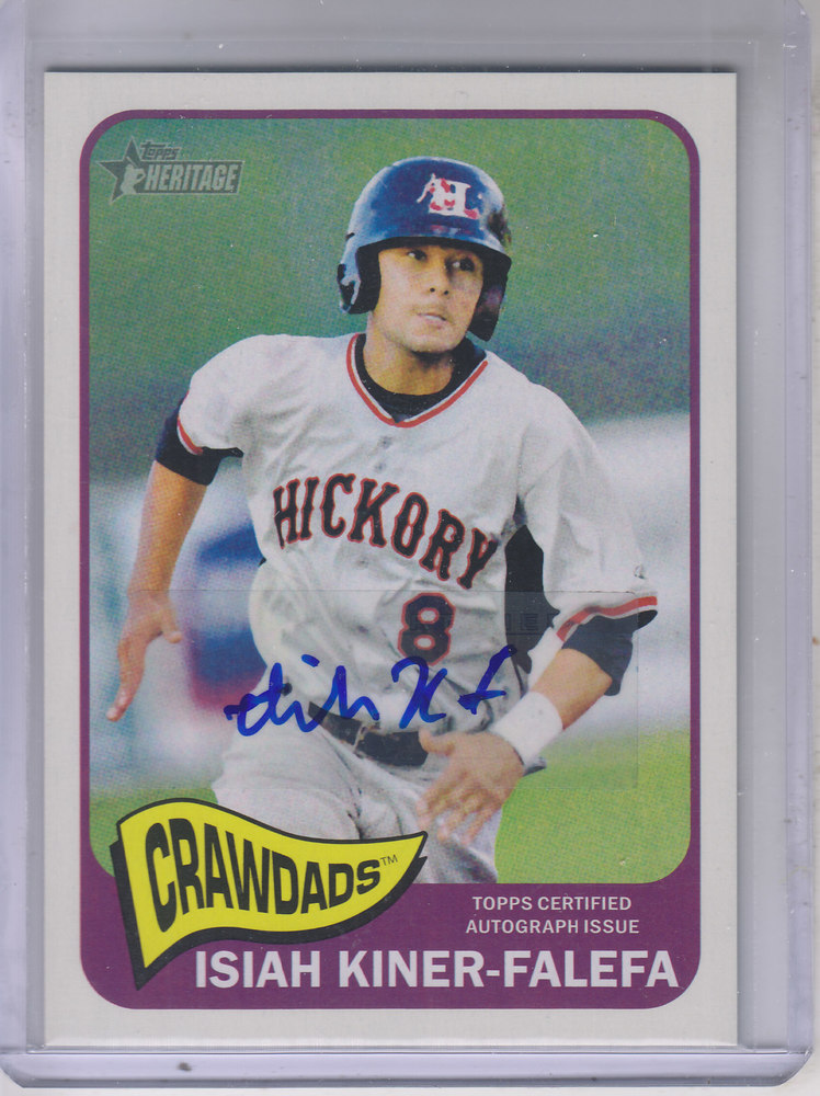 2014 Topps Heritage Minors Real One Autographs #ROAIK Isiah Kiner-Falefa