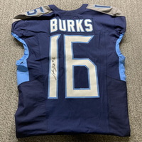 Crucial Catch - Titans Treylon Burks Signed Game Worn Jersey (10/13/2024...
