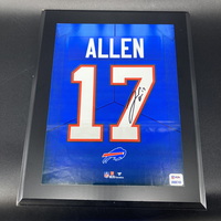 Bills - Josh Allen Signed Jersey Number Plaque