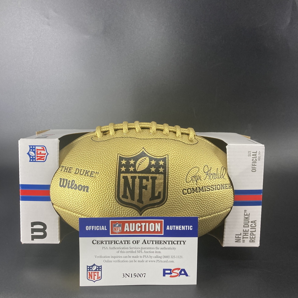 NFL - Cardinals Will Johnson Signed Gold Composite Football