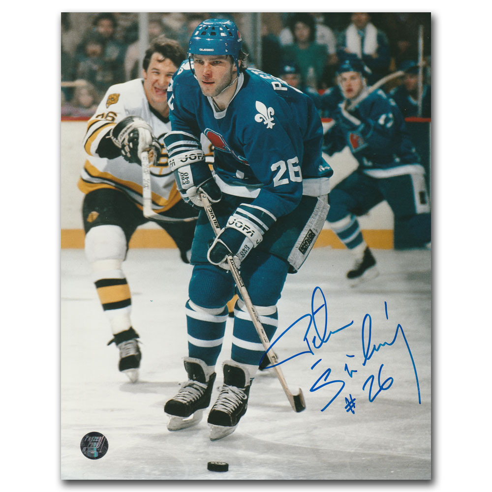 Peter Stastny Autographed Quebec Nordiques 8X10 Photo