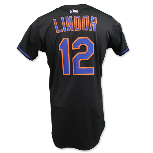 Francisco Lindor #12 - Game-Used Jersey - Hits 11th & 12th Home