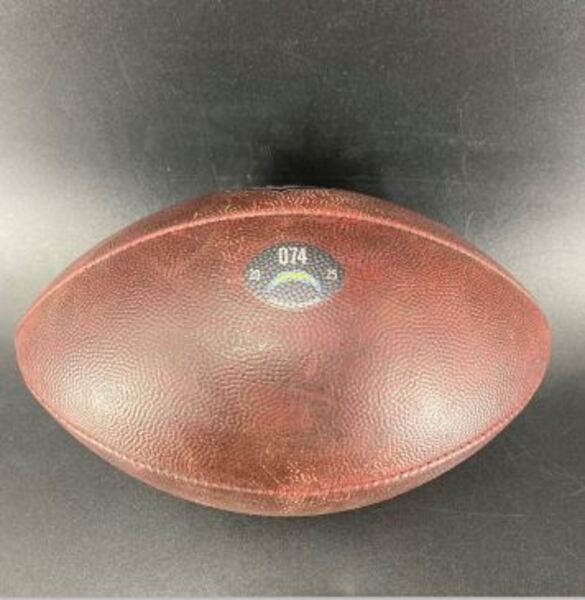 STS - Chargers Game Used Football  (2025 Season) Numbered 074Next Gen St...