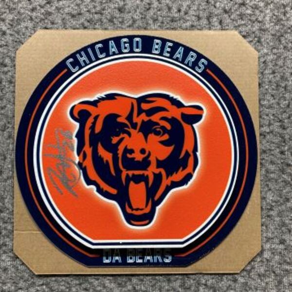 NFL - Bears Nahshon Wright Signed Small Hex Head