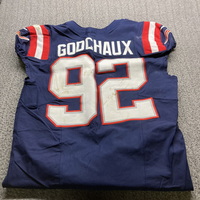 International Games - Patriots Davon Godchaeux Game Worn Jersey (11/12/2...