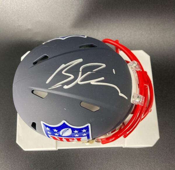 NFL - Chargers Brendan Rice Signed Blue Shield Mini Helmet