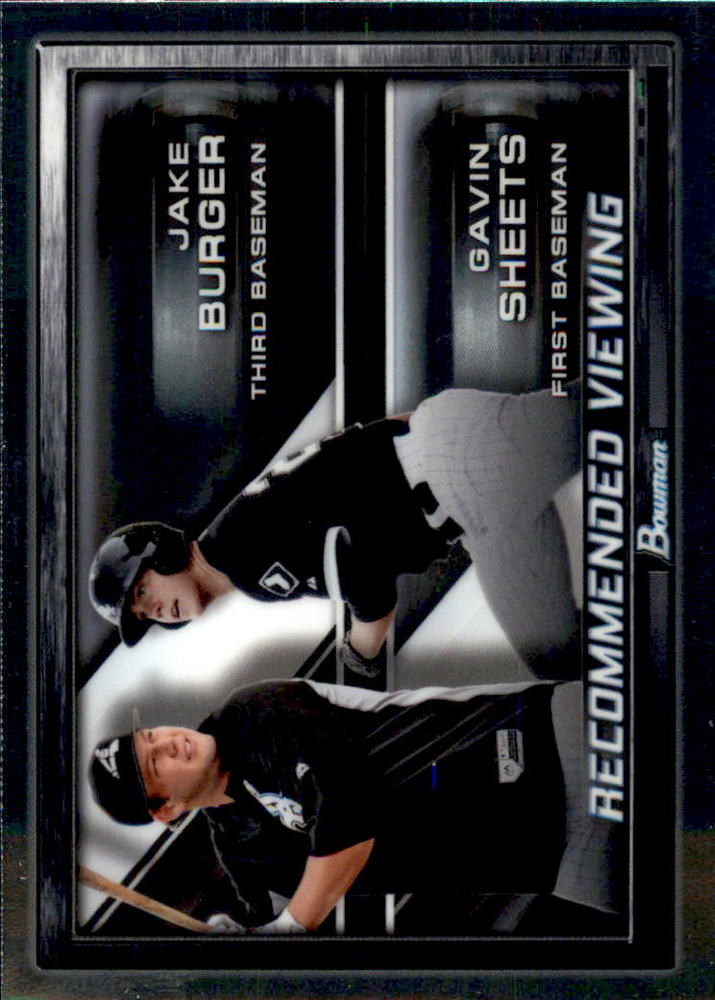 2017 Bowman Chrome Draft Recommended Viewing #RVCWS Jake Burger/Gavin Sheets