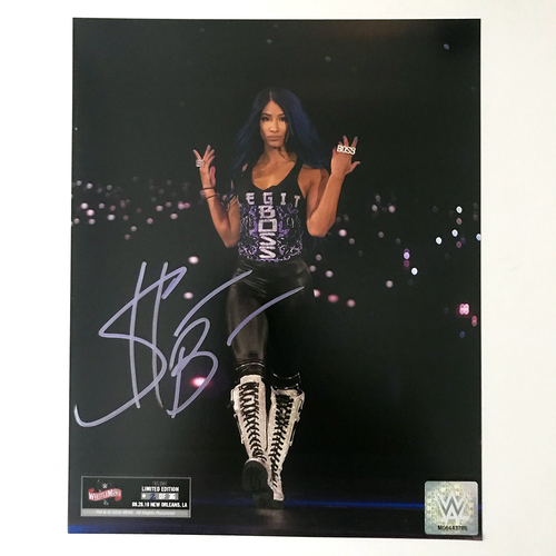 Sasha Banks SIGNED WrestleMania 36 Exclusive Photo (Random Number)