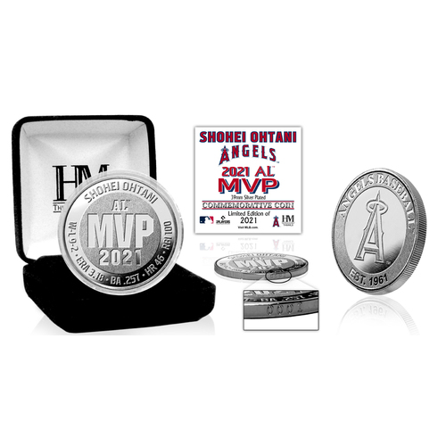 Shohei Ohtani 2021 AL MVP Silver Mint Coin LE #1
