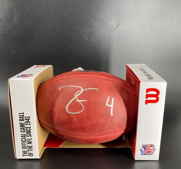 NFL - Ravens Zay Flowers signed authentic football