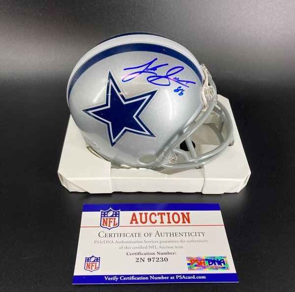 NFL - Cowboys Luke Schoonmaker signed mini helmet