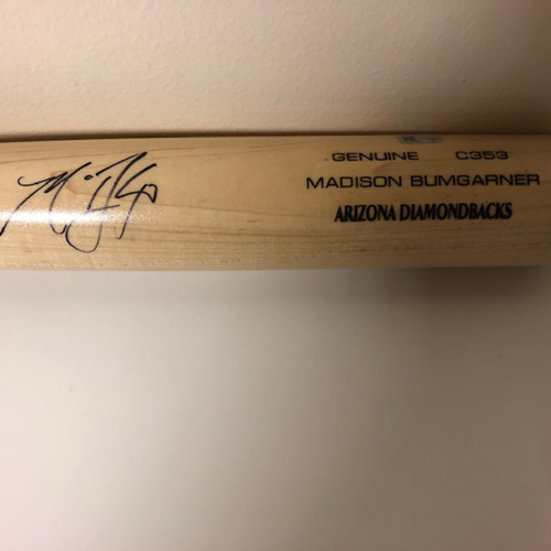 Photo of Madison Bumgarner Autographed Bat