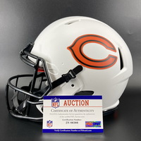NFL - Bears Velus Jones signed lunar eclipse helmet