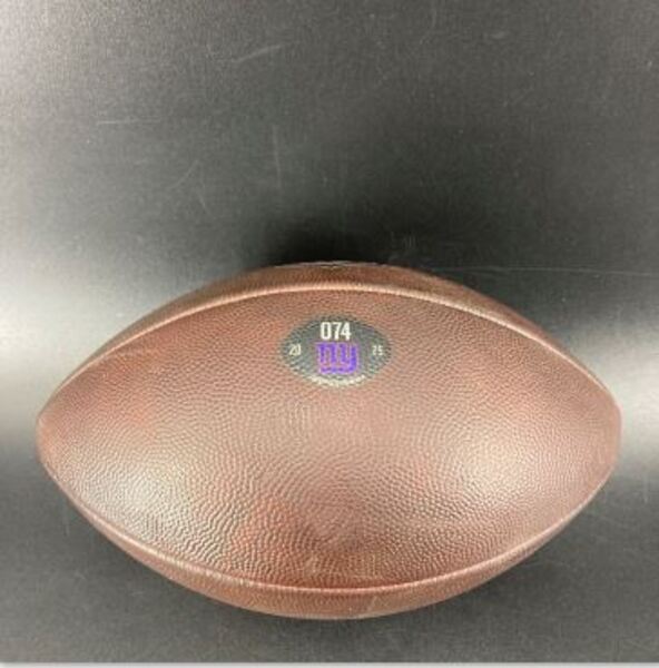 Giants Game Used Football (9/28/2025 Jaxon Dart's First NFL Start) Indiv...