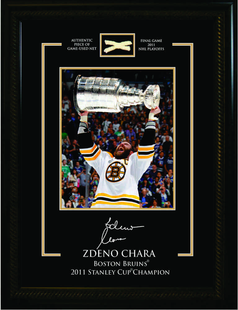 Chara,Z 8x10 Etched Mat With Stanley Cup Net