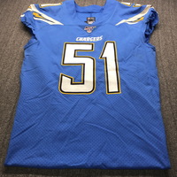 International Series - Chargers Emeke Egbule Game Worn Jersey (11/18/19)...