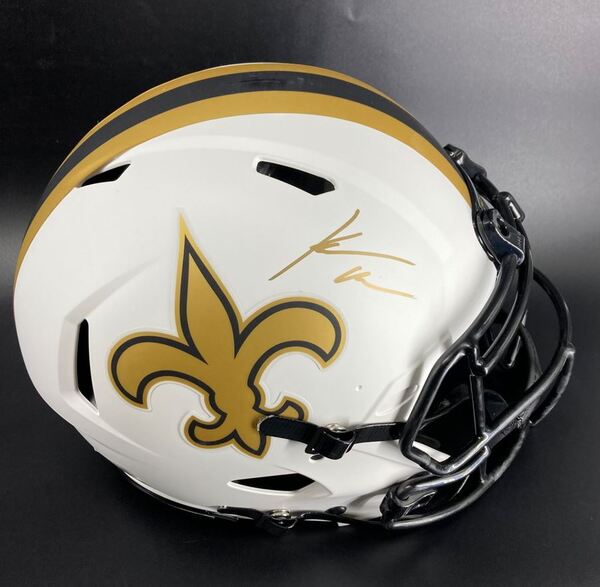 NFL - Saints Kendre Miller signed authentic lunar eclipse helmet
