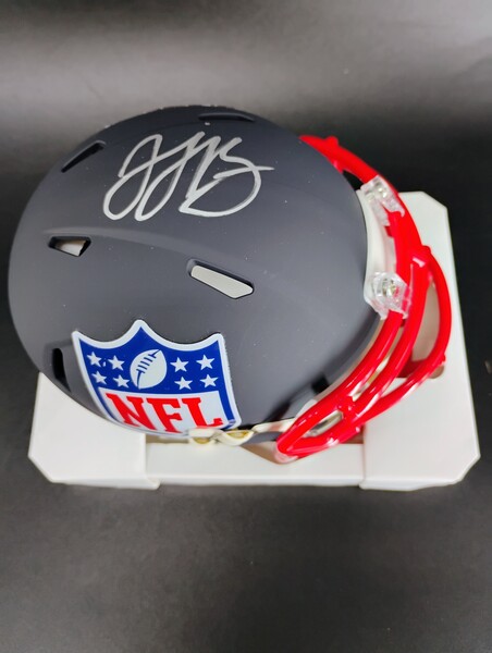NFL - Commanders Javontae Jean-Baptiste Signed Blue Shield Mini Helmet