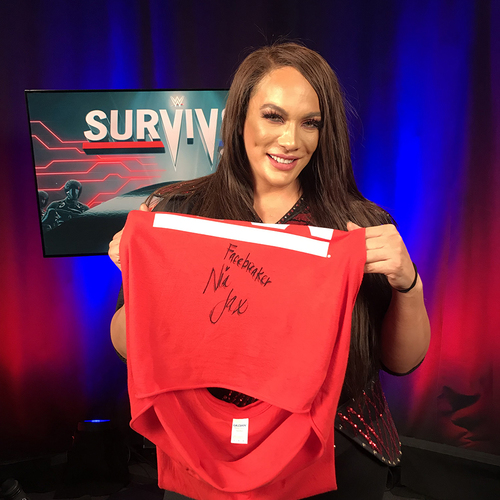 Nia Jax WORN & SIGNED T-Shirt (Survivor Series - 11/18/18)