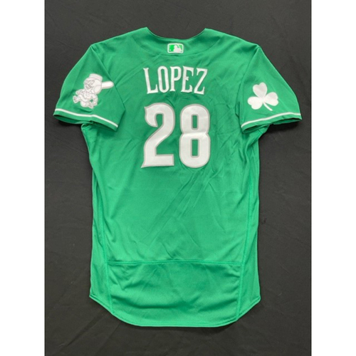 Alejo Lopez -- Team Issued -- 2022 St. Patrick's Day Jersey -- Size 42