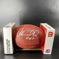HOF - Rams Orlando Pace Signed Authentic Football with HOF 16 Inscription