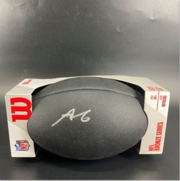 NFL - Panthers Tetairoa McMillan Signed Black Composite Silver Series Fo...