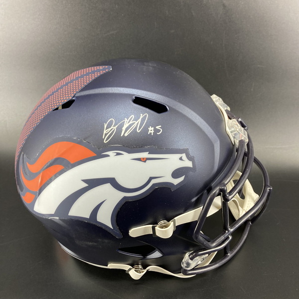 Broncos - Baron Browning Signed Replica Helmet
