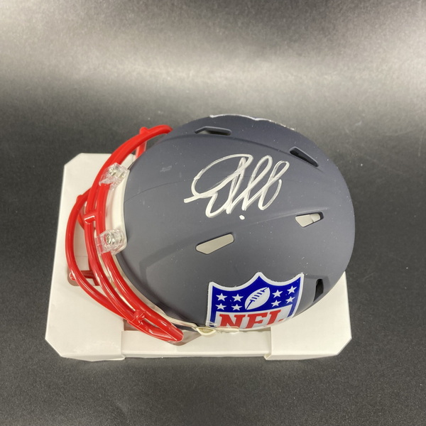 NFL - Commanders Javontae Jean-Baptiste Signed Blue Shield Mini Helmet