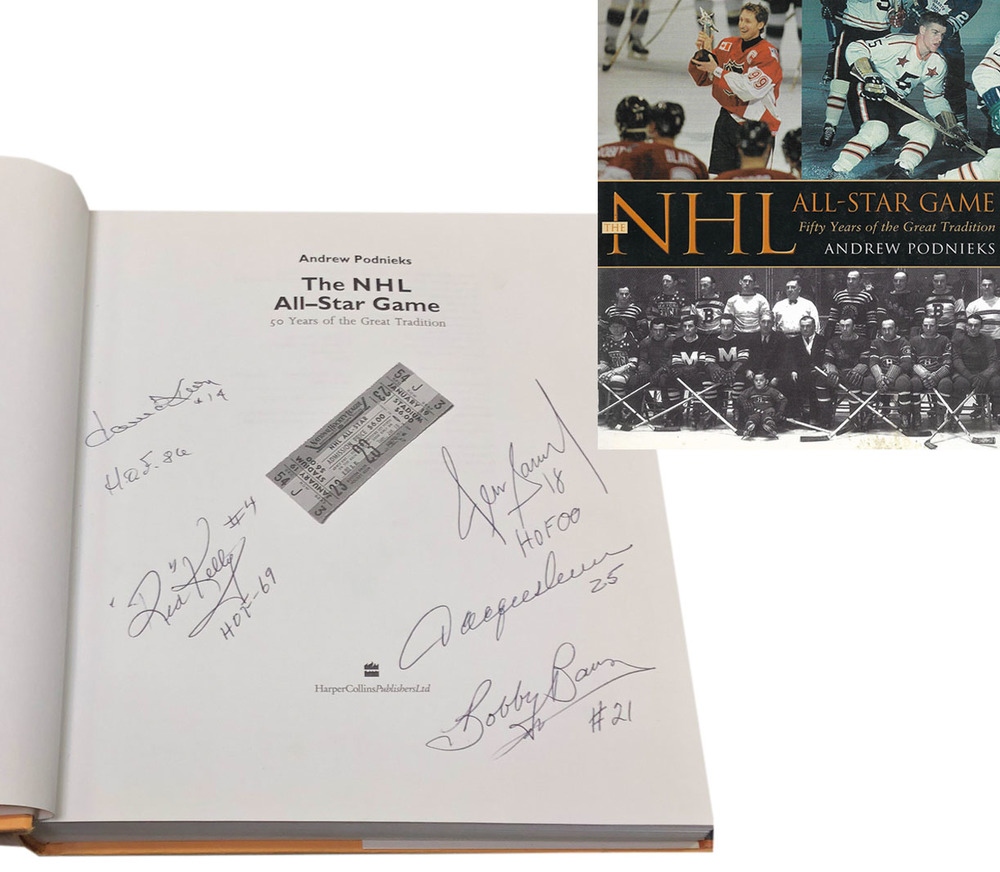 The NHL All-Star Game Multi-Signed Book - Keon, Kelly, Savard, Lemaire & Baun