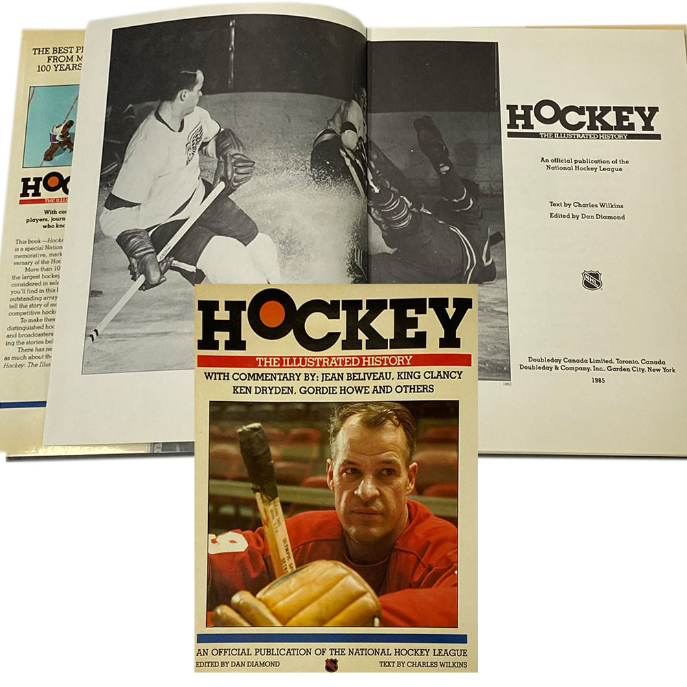 Hockey The Illustrated History Hardcover Book Mark Howe's Copy NHL