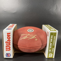 Jets - Braxton Berrios Signed Authentic Football With Jets Logo
