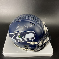 HOF - Seahawks Steve Largent Signed Mini Helmet with HOF 95 Inscription