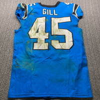 International Series - Panthers Cam Gill Game Used Jersey (11/10/24) Siz...