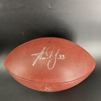 Packers - Aaron Jones Signed Authentic Football With STS And Packers Logo