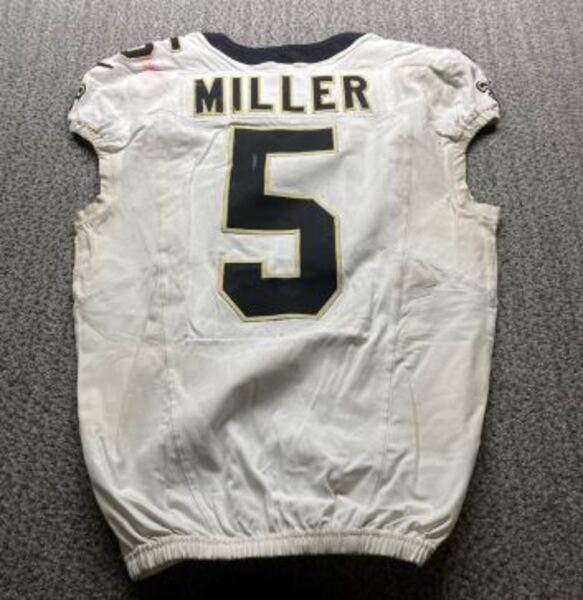 Crucial Catch - Saints Kendre Miller Game Worn Jersey (9/28/2025) Size 4...