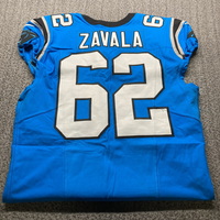 International Series - Panthers Chandler Zavala Game Used Jersey (11/10/...