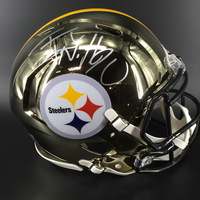 NFL - Steelers T. J. Watt Signed Chrome Revolution Helmet