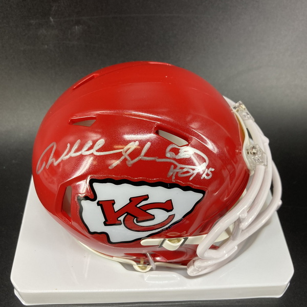 HOF - Chiefs Will Shields Signed Mini Helmet