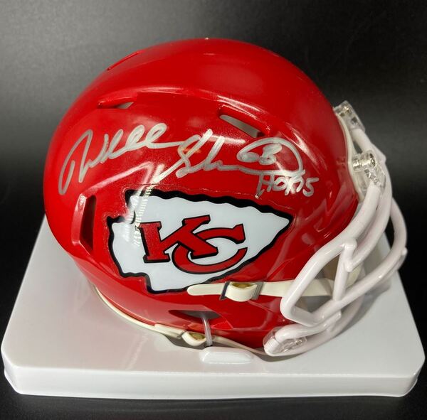 HOF - Chiefs Will Shields Signed Mini Helmet
