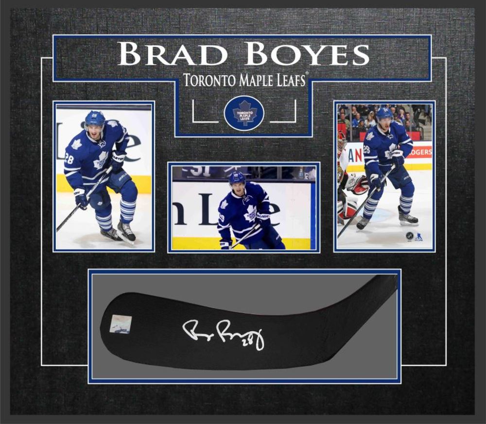 Brad Boyes - Signed & Framed Stickblade - ft. Toronto Maple Leafs Photo Collection 