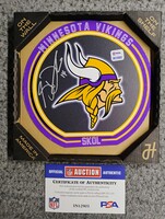 NFL - Vikings Sam Darnold Signed 3D Metal Wall Art 8x8