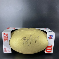 NFL - Jaguars Brian Thomas Signed Gold Composite Football